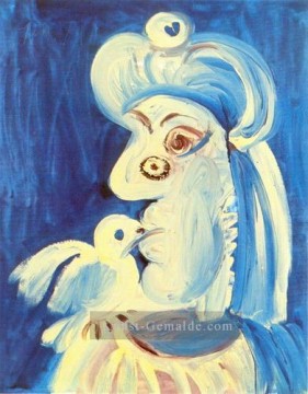  frau - Frau et l oseau 1971 kubist Pablo Picasso